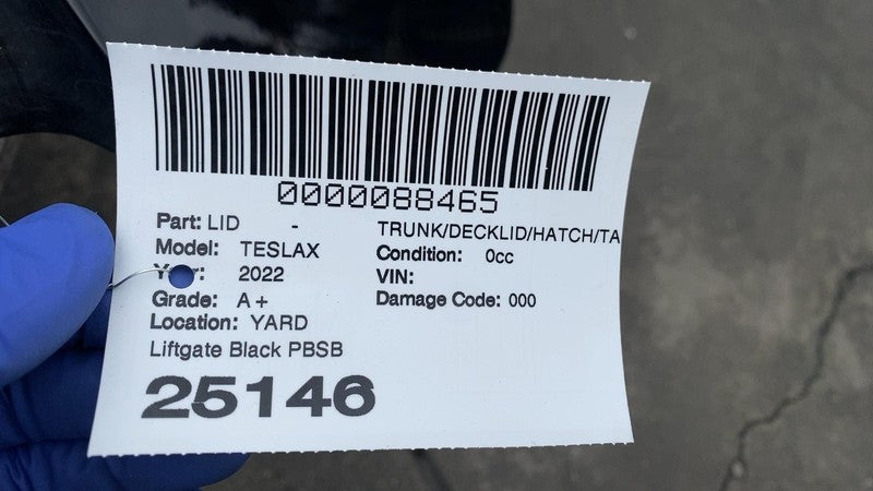 ⭕2021-2025 Tesla Model X Trunk Tailgate Liftgate Deck Lid Shell Panel