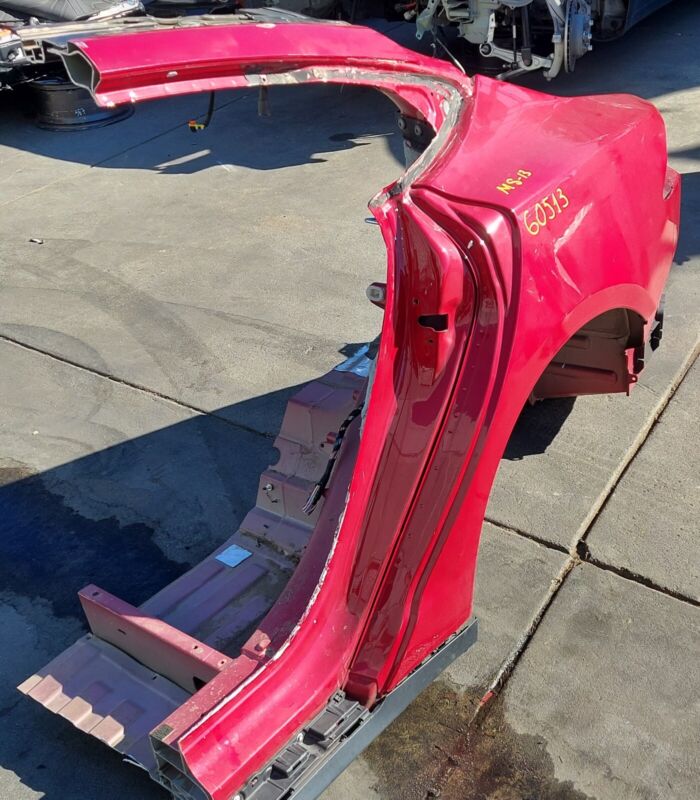 Does Not Apply 2012-2020 Tesla Model S Rear Left Quarter Body Side Panel Structural Cut Out Red