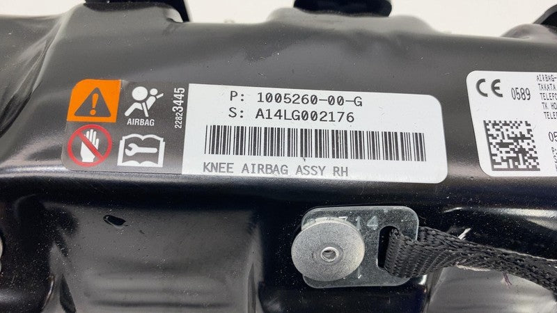 1005260 00 G 2012-2015 Tesla Model S Front Passenger Side Lower Knee Airbag Right RH Assembly