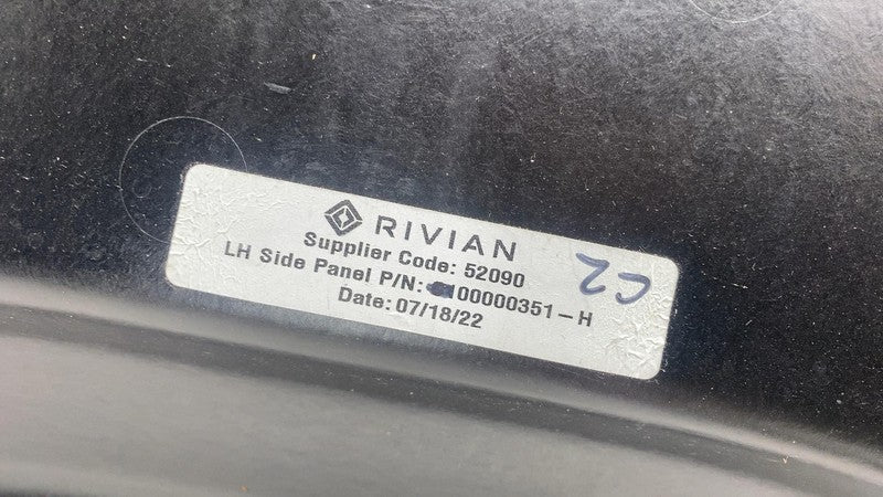 PT00000351-H ⭕ 2022-2024 Rivian R1T Rear Left Trunk Pick Up Box Trim Cover Panel PT00000351-H