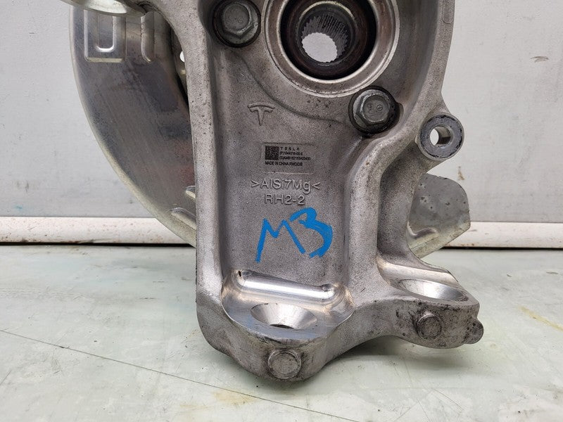 104431600E ⭕17-23 Model 3 Front Right Spindle Knuckle w/ Hub & Dust Shield AWD 1044316-00-E