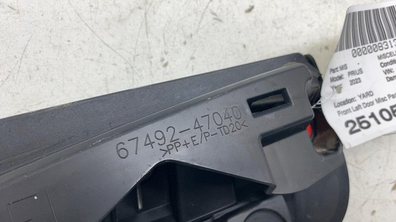 6749247040 ⭕ 2023-2025 Toyota Prius Front Left Door Trim Panel Mount Bracket LH 67492-47040