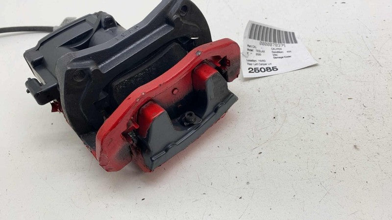 ⭕ 16-20 Model X Rear Passenger Caliper Red w/ Brake Hose Line Right 10