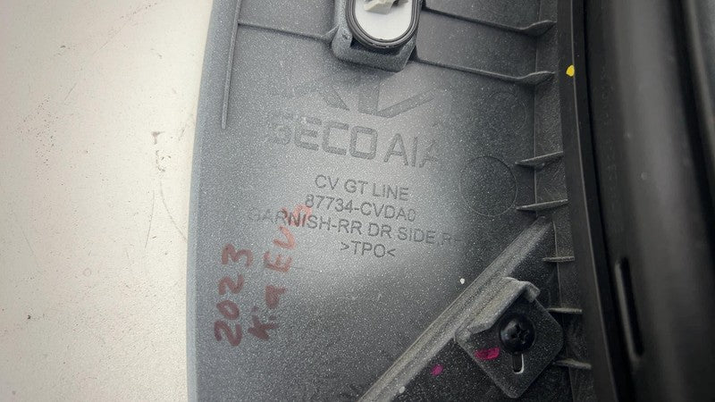 87734CVDA0 22-23 Kia EV6 Rear Right Lower Door Garnish Wheel Arch Flare Molding 87734-CVDA0