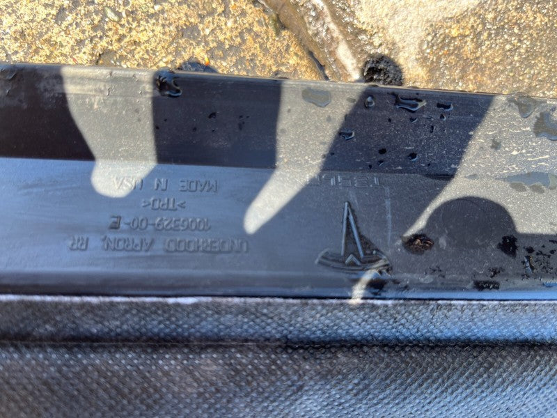 100632900E ⭕ 2012-2015 Tesla Model S Rear Under Hood Apron Windshield Cowl Vent Cover Trim