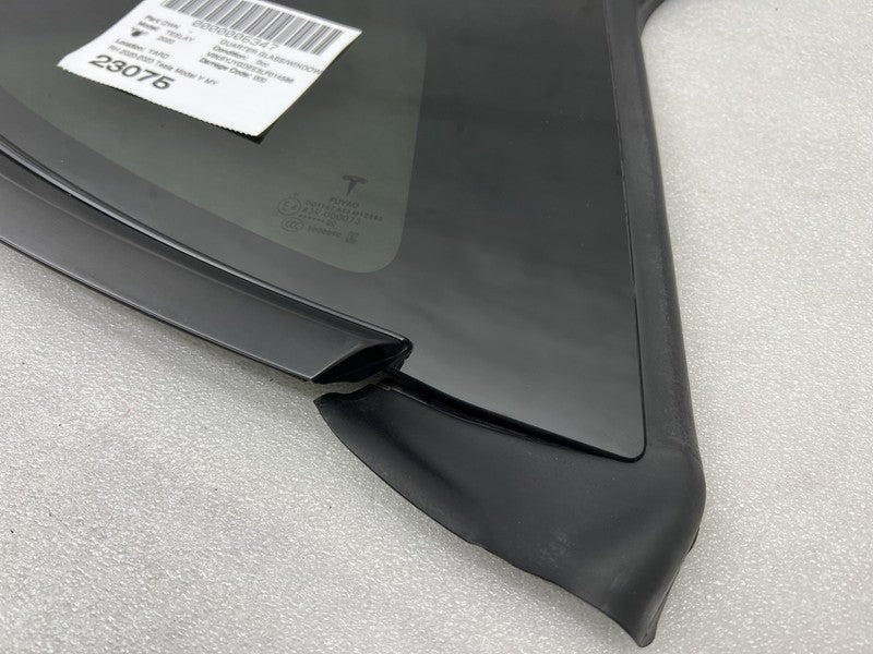 1495741 00 E 2020-2023 Tesla Model Y Rear Passenger Side Quarter QTR Window Glass Right Assy