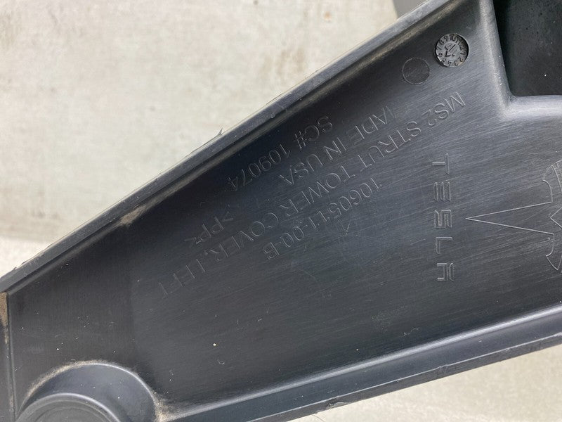 106051100B ⭕ 16-20 Tesla Model S Front Left Underhood Shock Tower Cover Trim 1060511-00-B