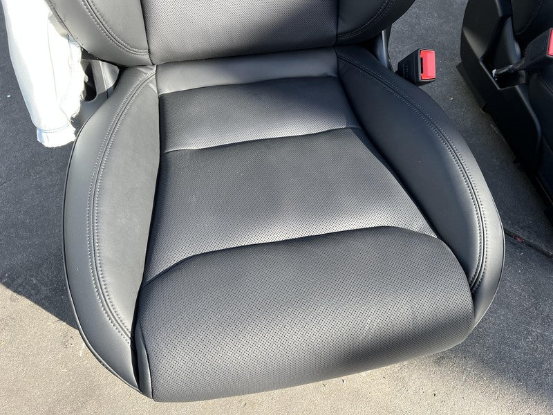 ⭕ 21-23 Tesla Model S Left & Right Front Bucket Seat + Rear 2nd Row Seat Black