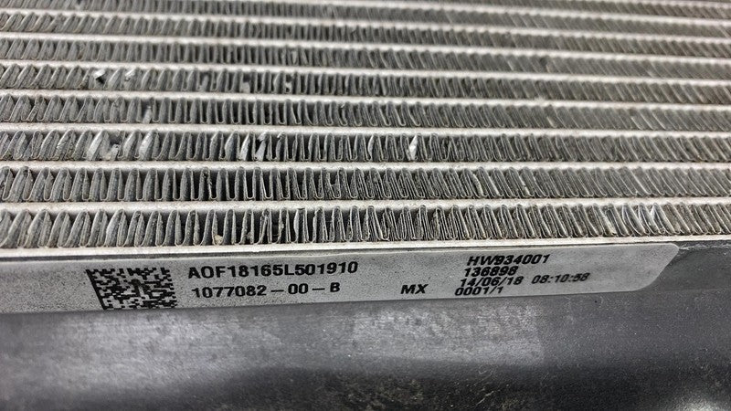 1077082 00 B 2017-2023 Tesla Model 3 Coolant Cooling Radiator Condenser w/ Mount Bracket OEM