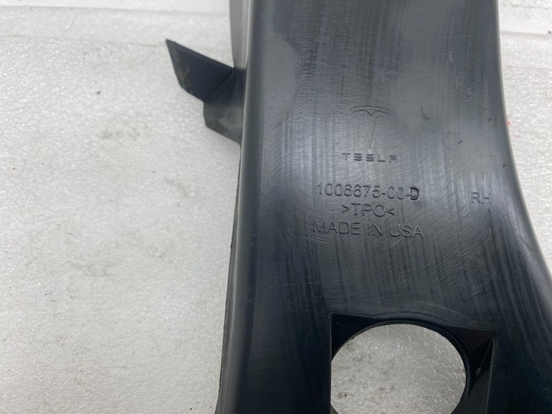100667500D ⭕ 12-15 Model S Rear Passenger Side Trunk Liftgate Trim Cover Right 1006675-00-D