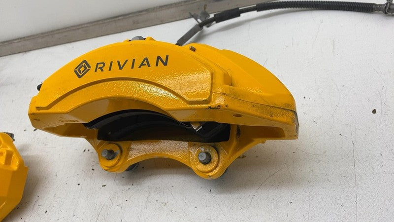 PT00000728 2022-2024 Rivian R1T R1S Adventure Set of 4 Front & Rear Brake Caliper Yellow