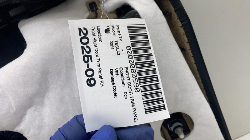 1776740-10-B ⭕ 24-25 Model 3 Front Passenger Highland Door Panel Trim Card Right 1776740-10-B