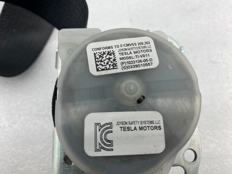 1023136 05 D ⭕ 16-20 Model S Rear Driver Side 2nd Row Seat Belt & Retractor Left 1023136-05-D