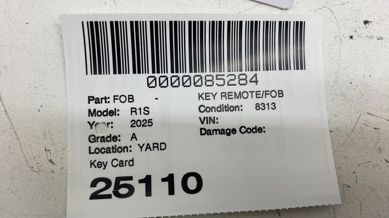 ⭕ 2025 Rivian R1S Keyless Entry Digital Key FOB Remote Card OEM