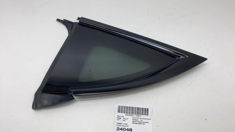 2020-2023 Tesla Model Y MY Rear Driver Side Quarter QTR Window Fixed Glass Left
