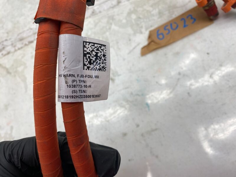 103877310H 16-20 Model X Front Junction Box to Drive Unit High Voltage Harness 1038773-10-H
