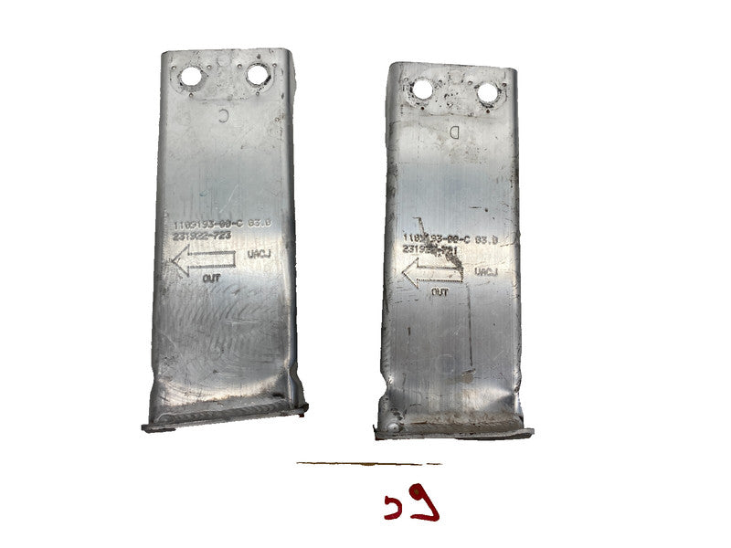 1109193 00 C ⭕ 17-23 Model 3 Y Front Bumper Reinforcement Crush Can Bracket x2 1109193-00-C