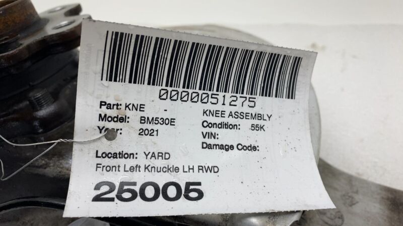 6861797 04 2017-2023 BMW 530e Front Left Spindle Knuckle Wheel Hub w/ ABS & Dust Shield RWD