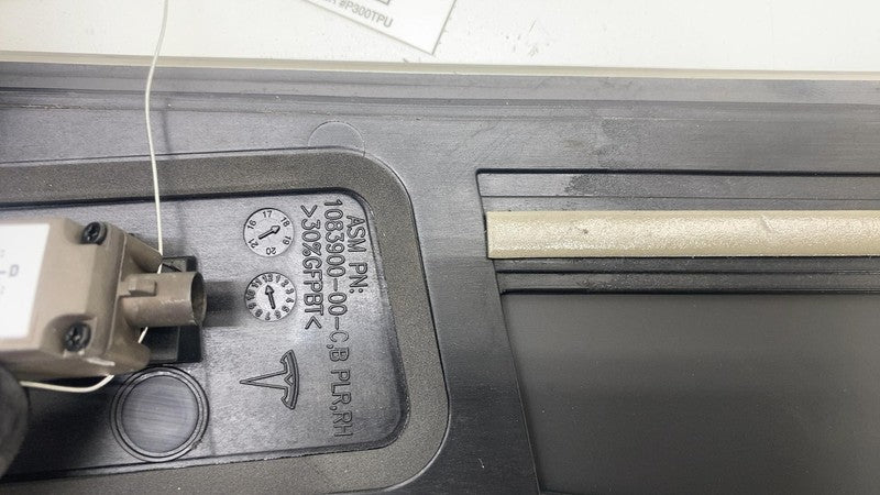 ⭕ 16-20 Model S Passenger B-Pillar Glass Applique & Camera Right RH 10