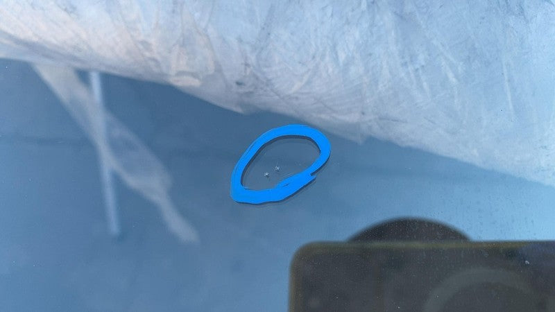 1021634-00-A 2012-2015 Tesla Model S MS Front Windshield Heated Wiper Area (No Auto Pilot)