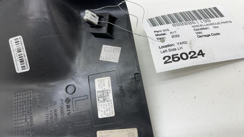 PT00001363 ⭕ 2022-2024 Rivian R1T R1S Left Lower Interior B Pillar Trim Panel LH PT00001363