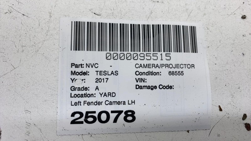 ⭕ 16-20 Model S MS Front Left Fender Camera Turn Signal Side Marker 10