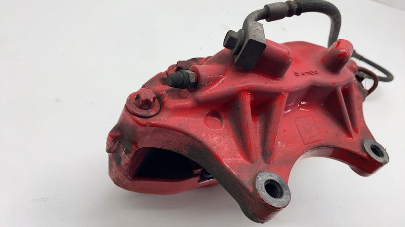 2012-2020 Tesla Model S Front Passenger Side Caliper Red + Brake Hose Line Right