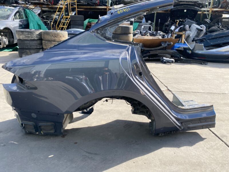 Does Not Apply 2012-2015 Tesla Model S Rear Right Quarter Structural Body Panel Frame Cut Out