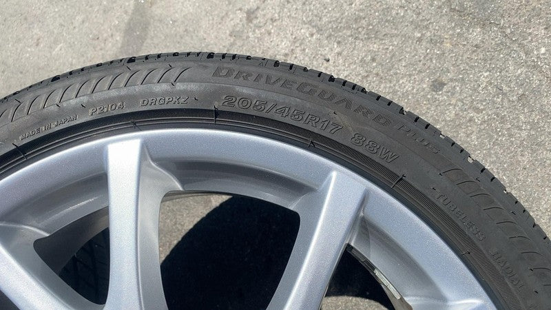 9965277070 ⭕ 13-15 Mazda MX-5 Miata Set of 4 17" Wheel Rim (5 Y Spoke) w/ Tire 9965277070