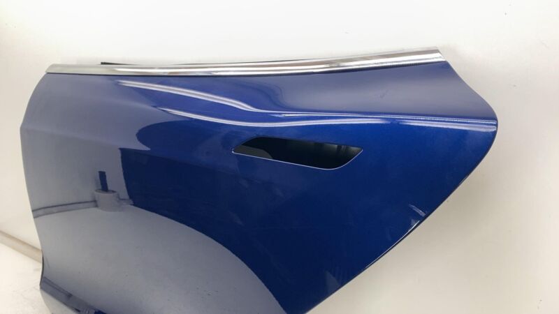 2012-2015 Tesla Model S MS Rear Driver Side Door Shell Panel Left LH Blue - PPSB