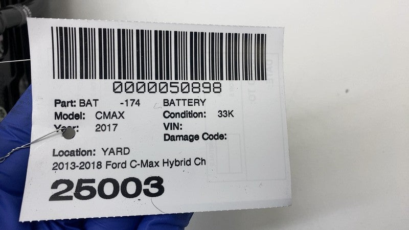 GM5810B759AA 2013-2018 Ford C-Max Hybrid Battery Pack Assembly 33k (7th VIN = A)