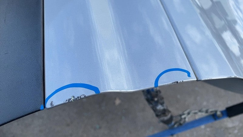 2011-2018 Porsche Cayenne Front Driver Side Door Shell Panel Left Silver - LX7W