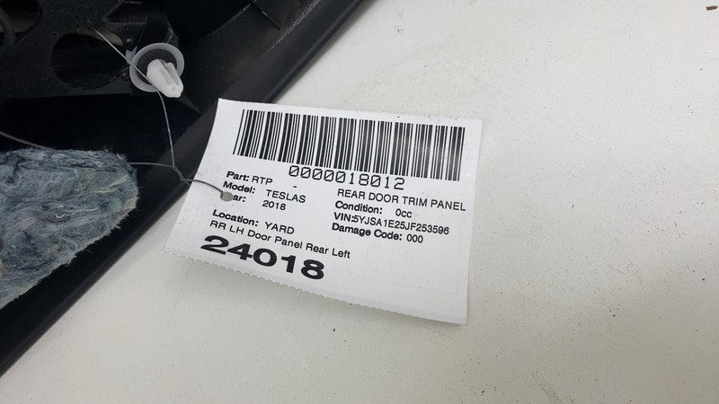 ⭕ 2012-2020 Tesla Model S MS Rear Driver Side Door Panel Trim Card Cover Left LH