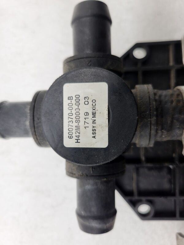 600737000B 2012-2020 Tesla Model S X Coolant Pump Cooling Valve Actuator 4-Way w/ Bracket