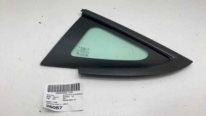 151497800C ⭕ 24-25 Model 3 Rear Driver Side Quarter Fixed Window Glass Left LH 1915483-01-C