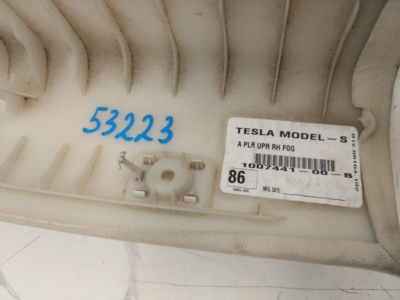 ⭕ 12-15 Tesla Model S Left & Right Upper A-Pillar Trim 1007441-00-B/10