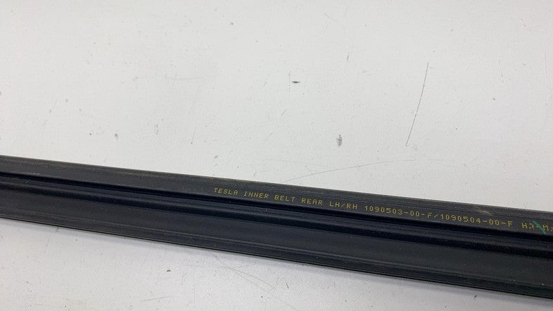 109050300F ⭕ 2017-2023 Tesla Model 3 Rear Left Door Inner Belt Rubber Seal LH 1090503-00-F