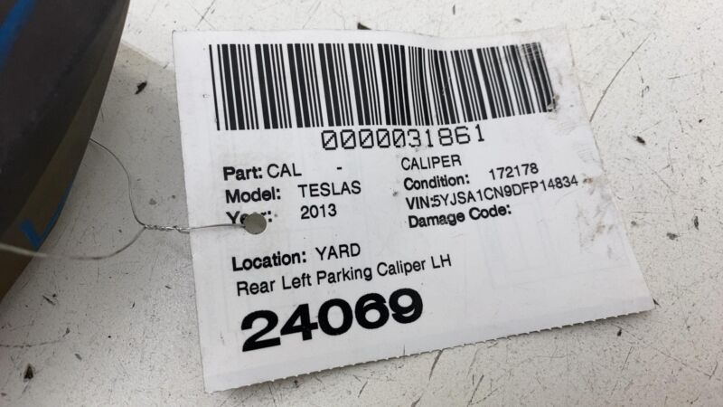2012-2020 Tesla Model S MS Rear Driver Side Parking Brake Caliper Left LH Assy