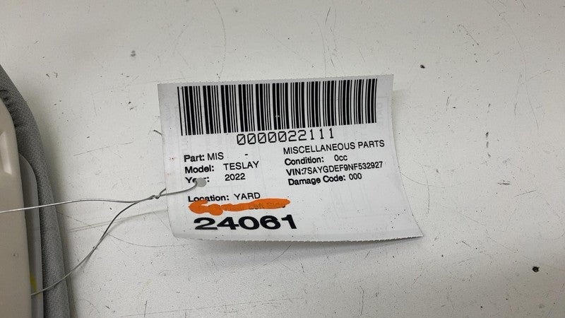 1494607 00 C ⭕ 2020-2022 Tesla Model Y Passenger Side B-Pillar Upper Trim Cover 1494607-00-C