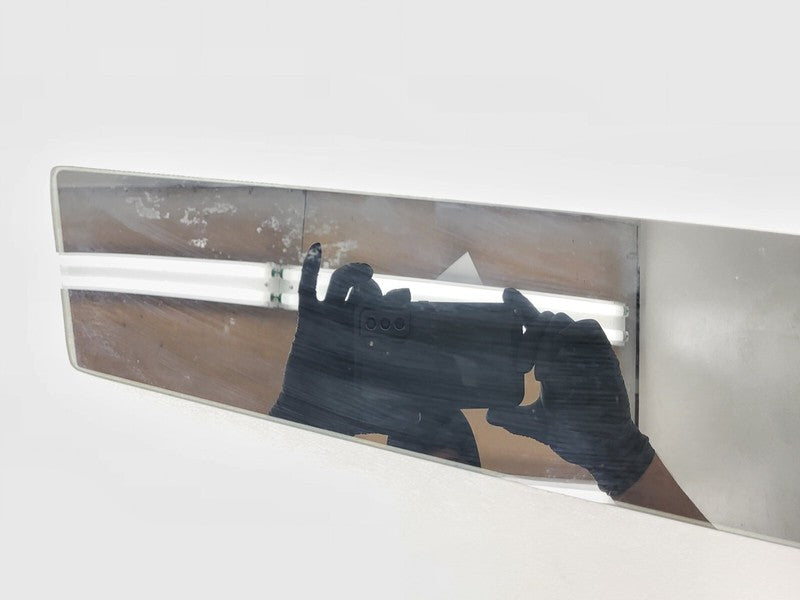 14942 ⭕ 2012-2015 Tesla Model S Driver Side B-Pillar Molding Applique Glass Trim Left