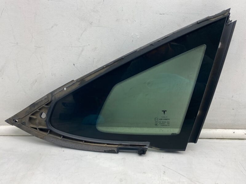 E6 43R-008010 2016-2021 Tesla Model S Rear Passenger Right Quarter Window Glass RH 43R-008010