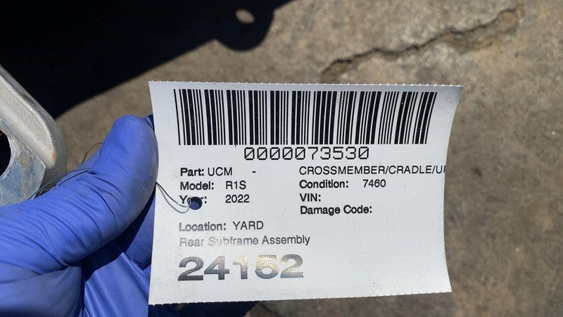 PT00147878B ⭕ 22-24 Rivian R1T R1S Rear Suspension Subframe Cradle Crossmember PT00147878-B