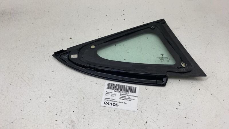 2017-2020 Tesla Model 3 M3 Rear Driver Side Quarter Fixed Window Glass Left LH