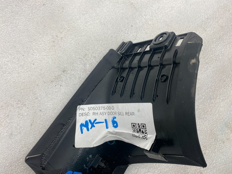 ⭕ 2016-2020 Tesla Model X Rear Passenger Side Right Door Sill Trim 105