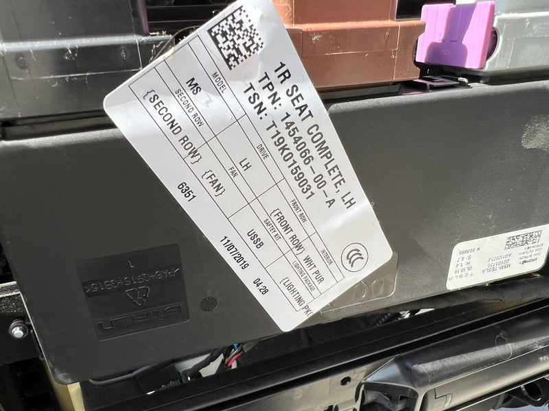 ⭕ 18-20 Tesla Model S Left & Right Front Bucket Seat + Rear 2nd Row Se