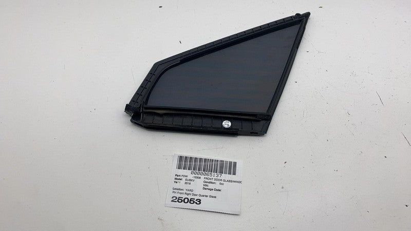 ⭕ 2018-2023 Subaru XV Crosstrek Front Passenger Side Door Quarter Glass Right RH