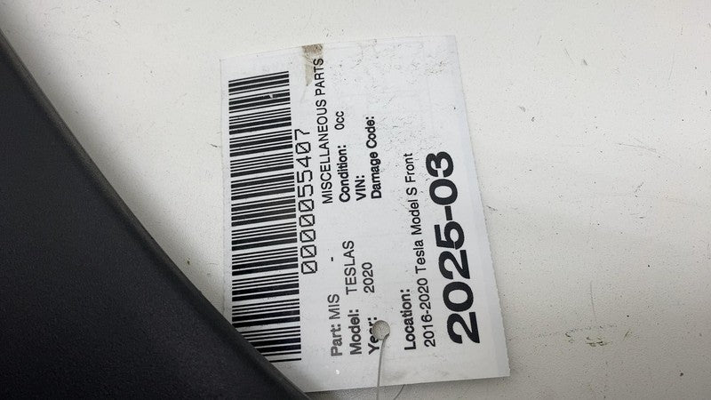 ⭕ 16-20 Model S Front Driver Side Under Hood Apron Trim Panel Left 106