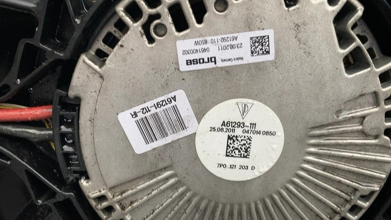 7P0121203D ⭕ 2011-2018 Porsche Cayenne Engine Radiator Cooling Fan Motor A/C Condenser Assy