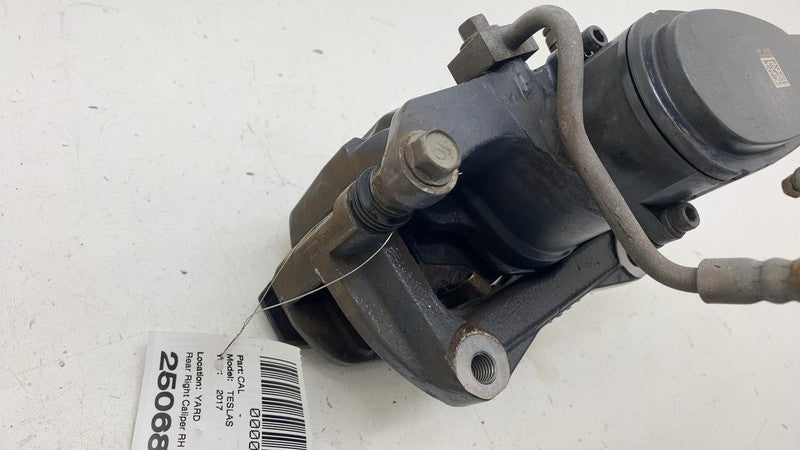 ⭕ 16-20 Model X S Rear Driver Side Caliper w/ Brake Hose Line Left 107