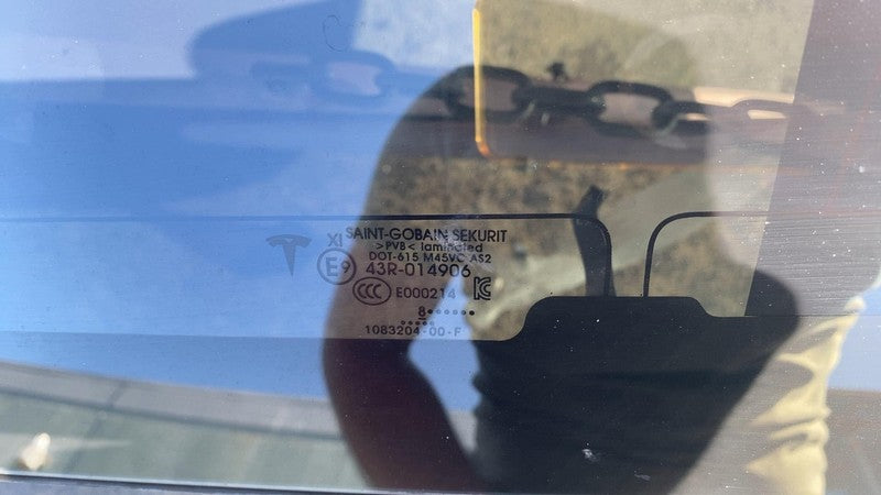 ⭕ 17-20 Model 3 M3 Trunk Panoramic Backlite Roof Glass Back Section 10